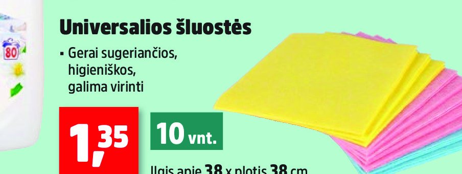 Universalios šluostės, 10 vnt