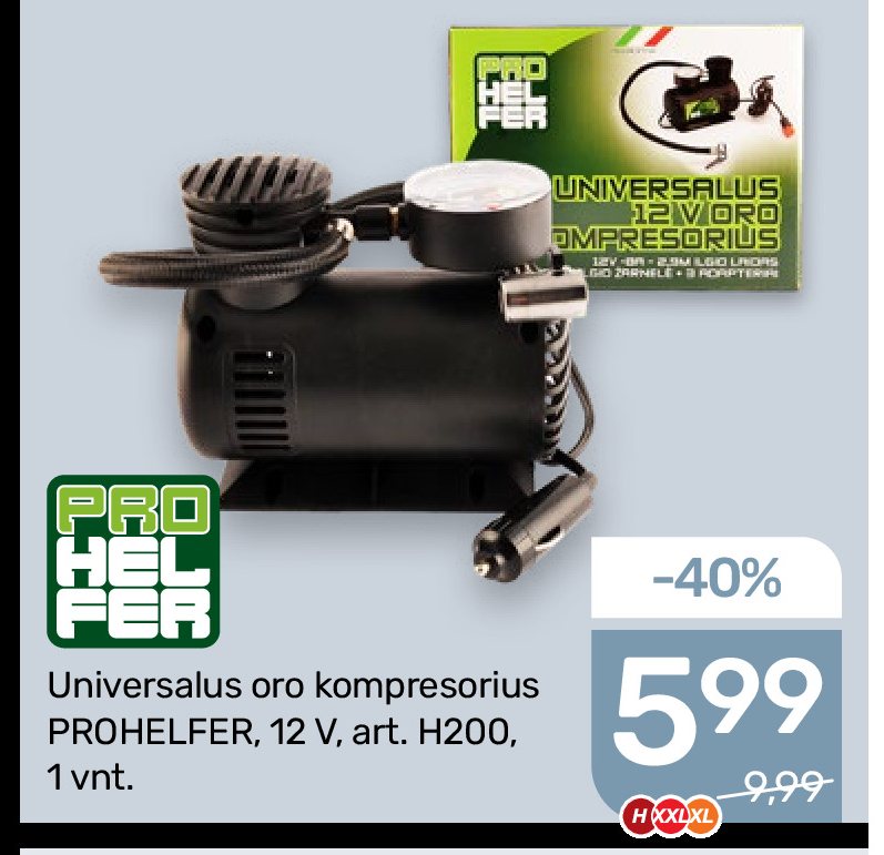 Universalus oro kompresorius PROHELFER, 1 vnt