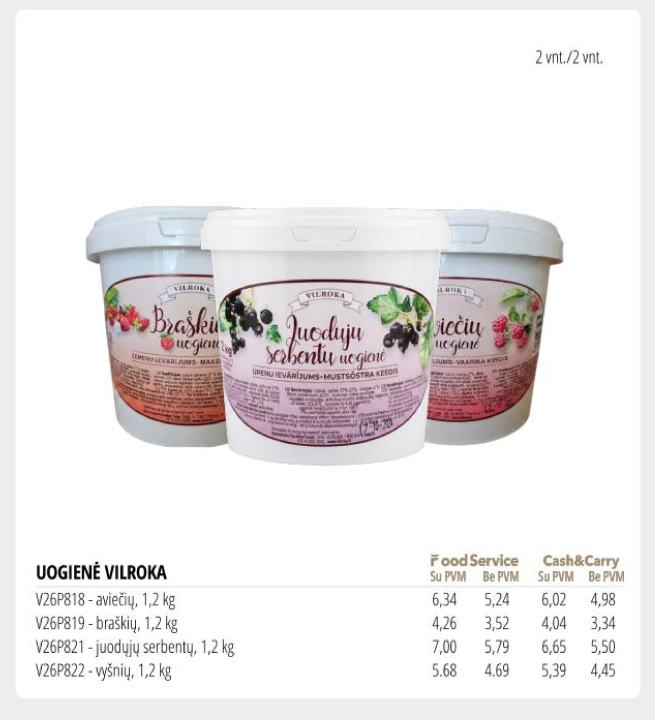UOGIENĖ VILROKA, 1.2 kg