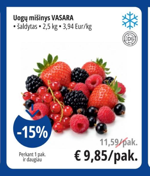 Uogų mišinys VASARA, 2.5 kg