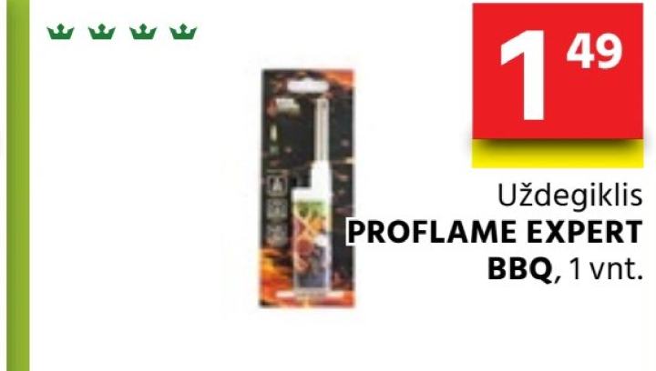 Uždegiklis PROFLAME EXPERT BBQ, 1 vnt
