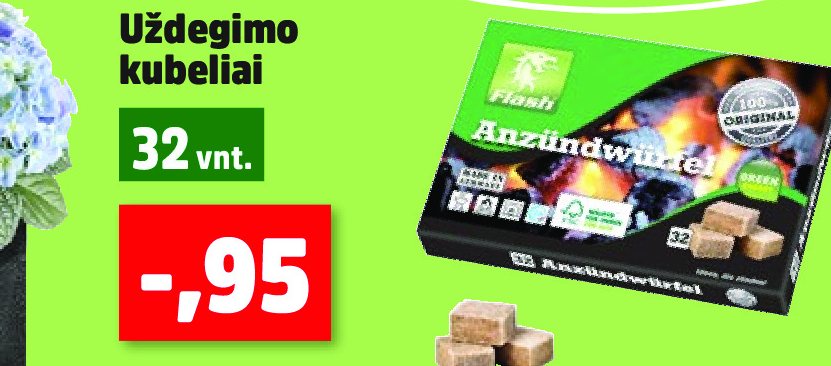 Uždegimo kubeliai, 32 vnt