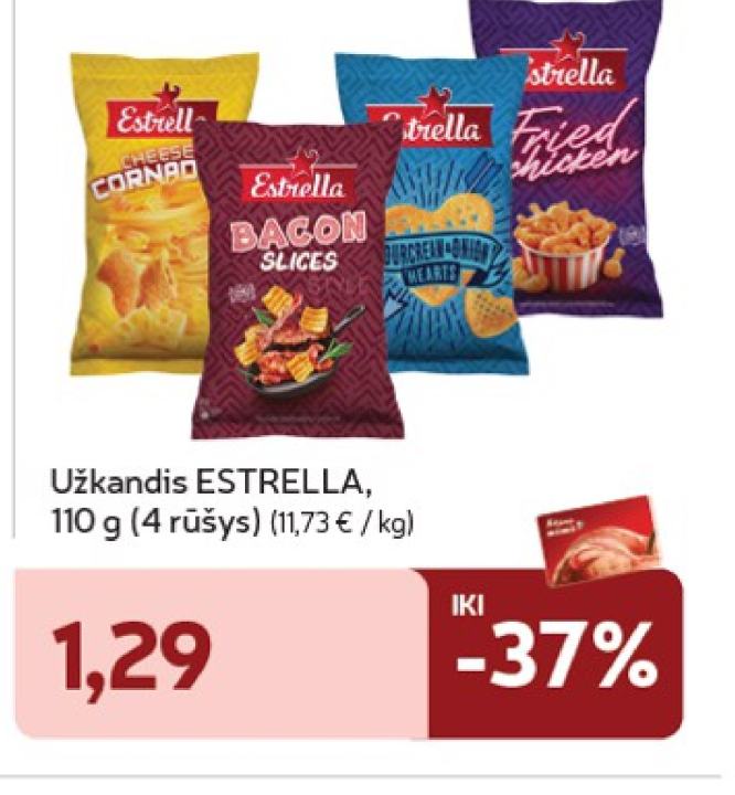 Užkandis ESTRELLA, 110 g