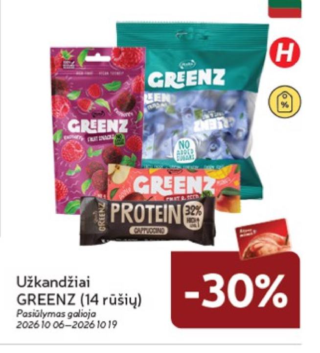 Užkandžiai GREENZ