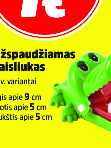 Užspaudžiamas žaisliukas, 9 cm