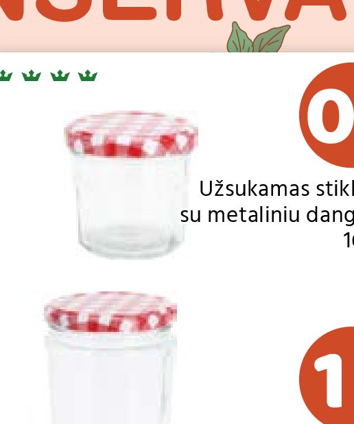 Užsukamas stiklainis, su metaliniu dangteliu, 160 ml