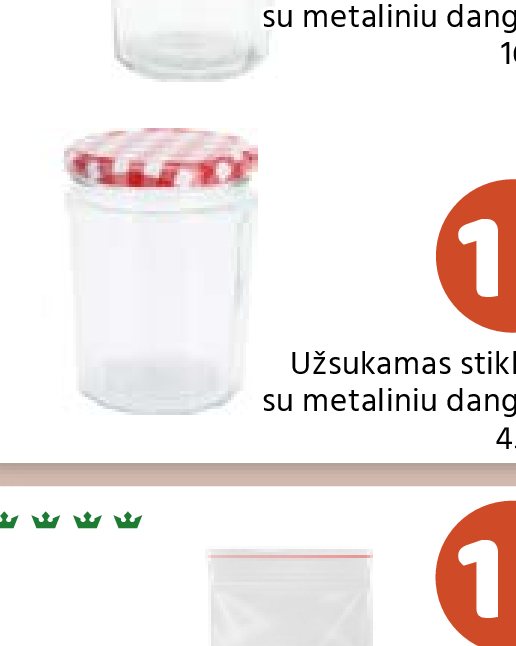 Užsukamas stiklainis, su metaliniu dangteliu, 450 ml