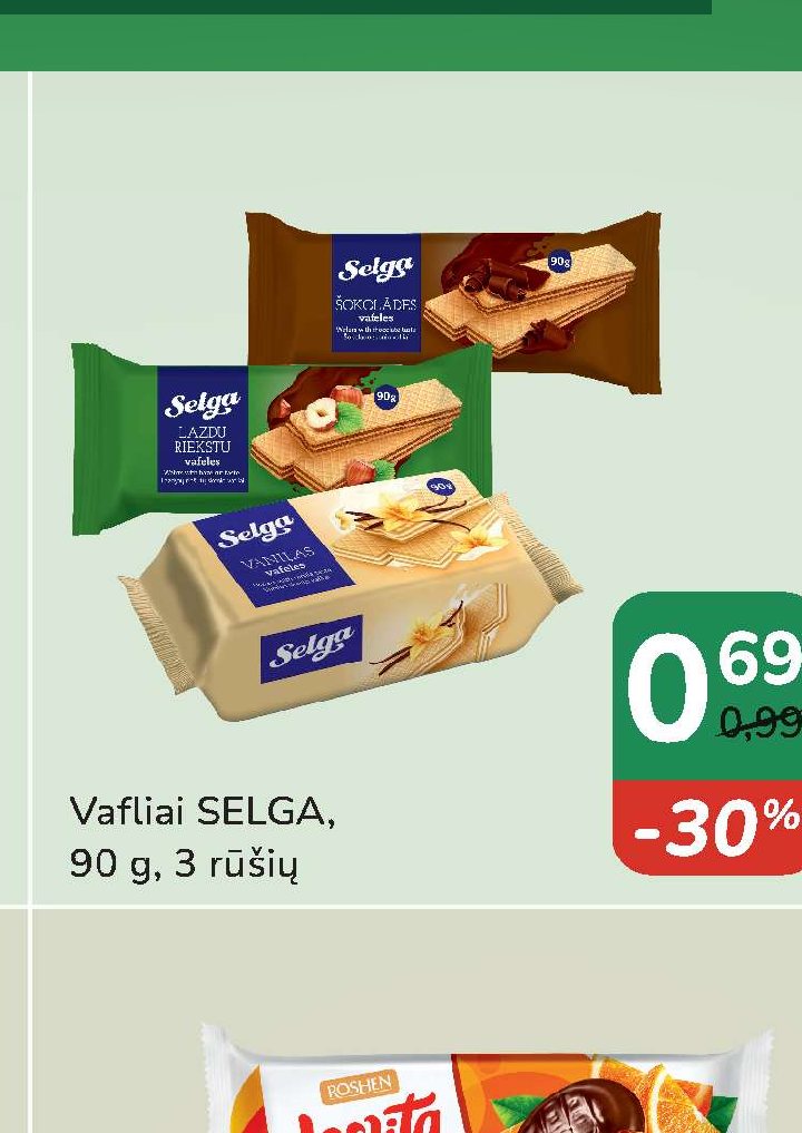 Vafliai SELGA, 90 g