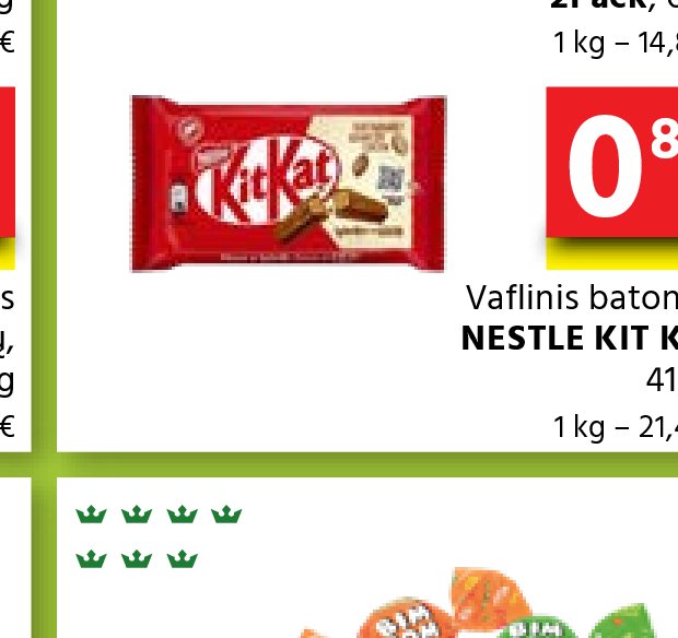 Vaflinis batonėlis NESTLE KIT KAT, 41.5 g