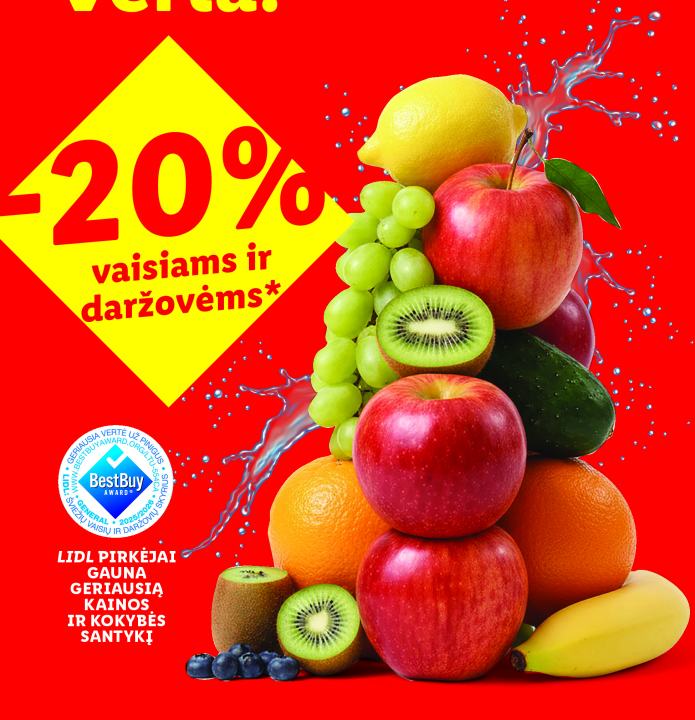 vaisiams ir daržovėms