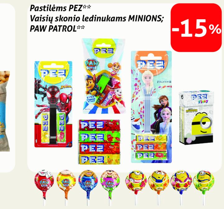 Vaisių skonio ledinukams MINIONS