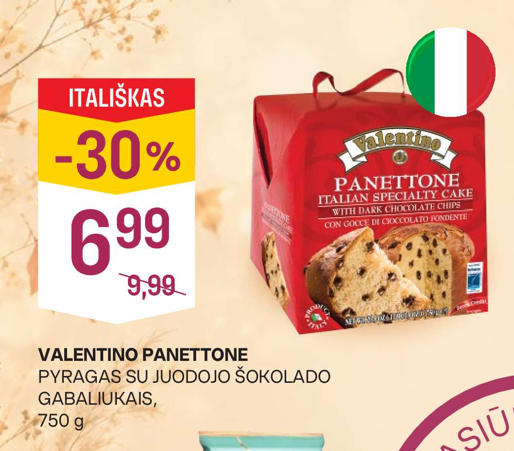 VALENTINO PANETTONE, 750 g