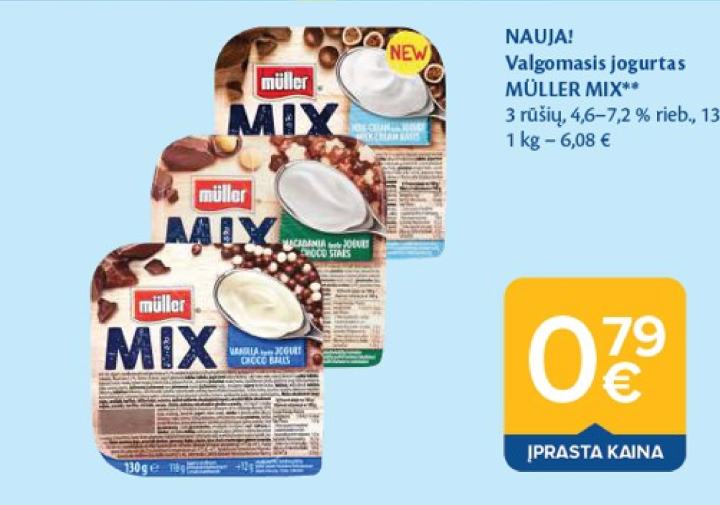 Valgomasis jogurtas MÜLLER MIX, 130 g