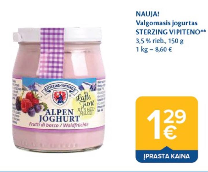 Valgomasis jogurtas STERZING VIPITENO, 150 g