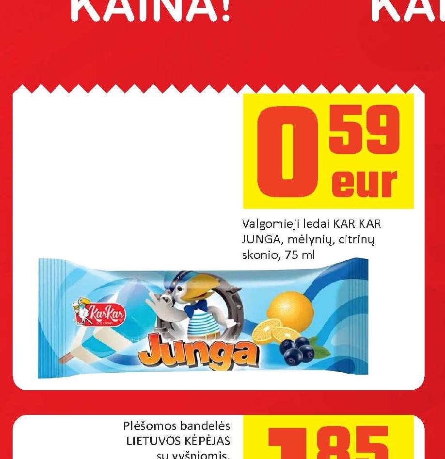 Valgomieji ledai KAR KAR JUNGA, 75 ml