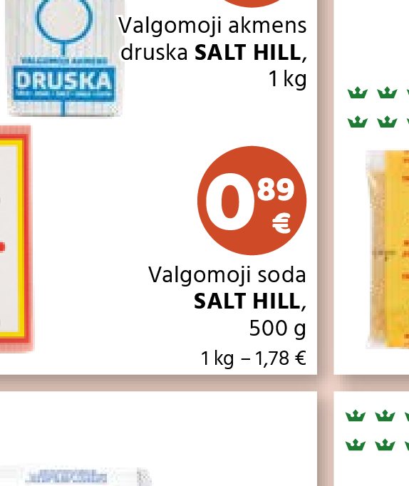 Valgomoji soda SALT HILL, 500 g