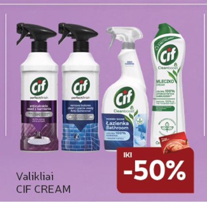 Valikliai CIF CREAM