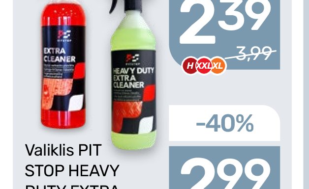 Valiklis PIT STOP HEAVY DUTY EXTRA CLEANER, 1 l