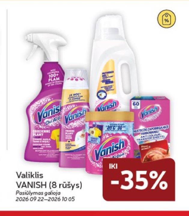 Valiklis VANISH
