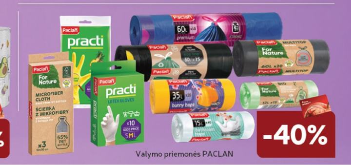 Valymo priemonės PACLAN
