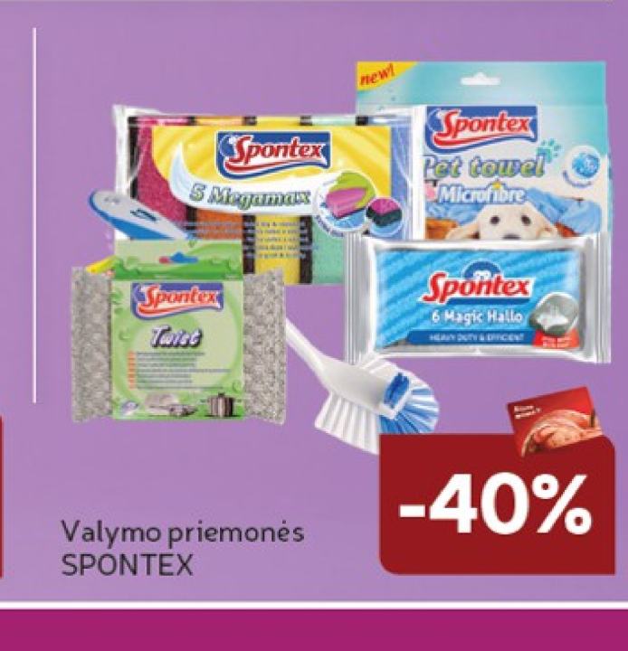 Valymo priemonės SPONTEX