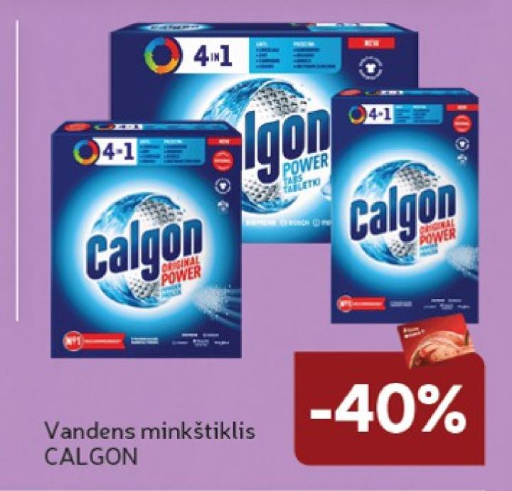 Vandens minkštiklis CALGON