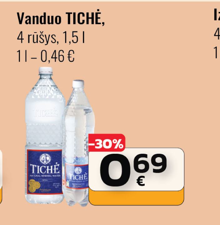 Vanduo TICHĖ, 1.5 l