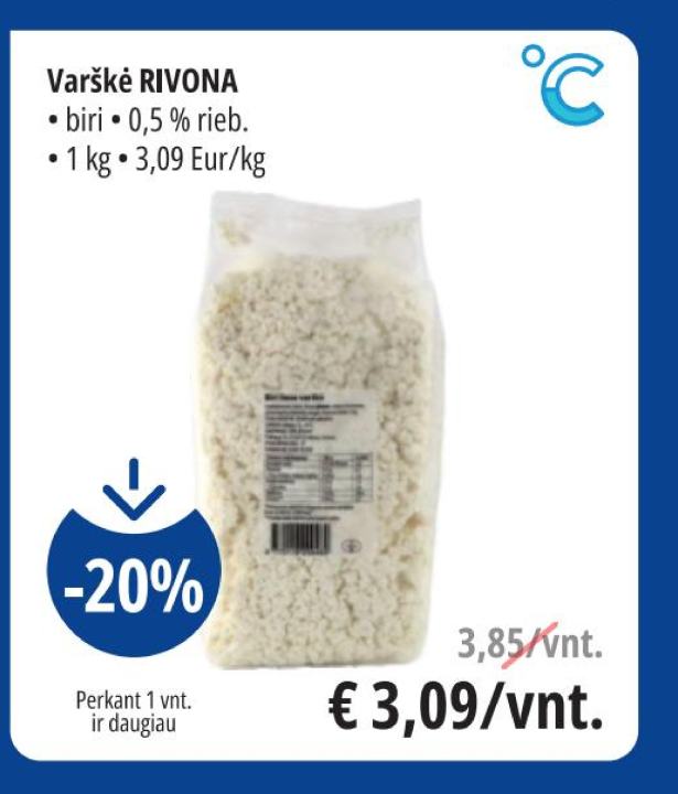 Varškė RIVONA, 1 kg