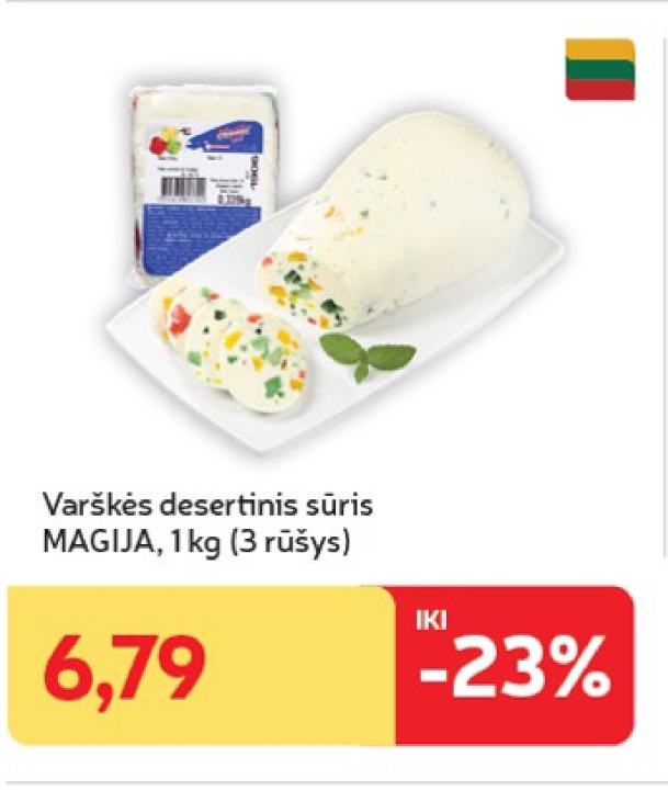 Varškės desertinis sūris MAGIJA, 1 kg