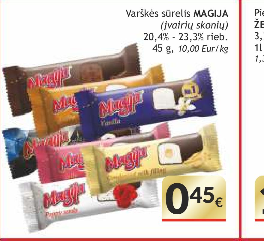 Varškės sūrelis MAGIJA, 45 g