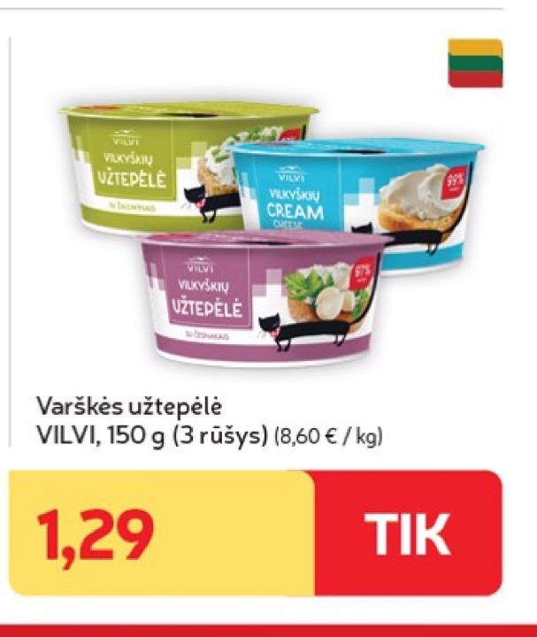 Varškės užtepėlė VILVI, 150 g