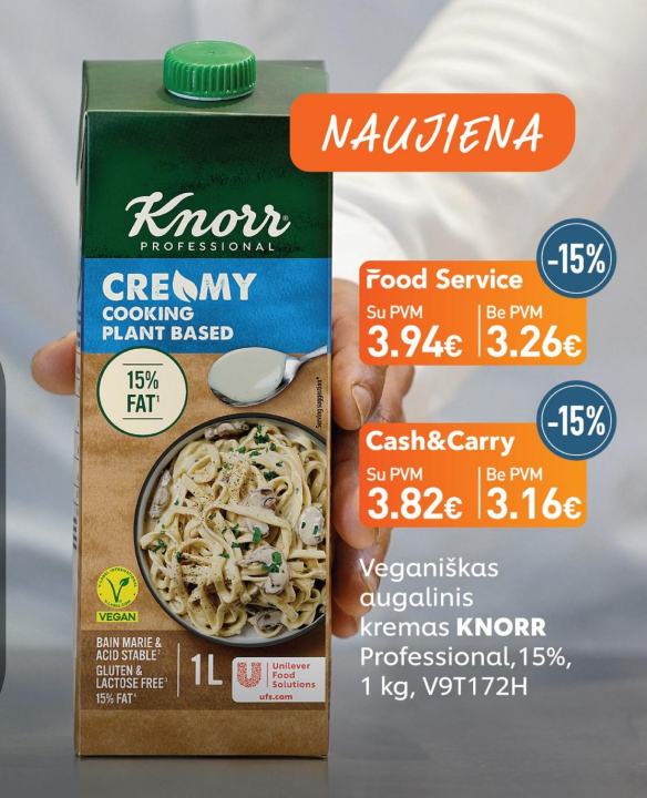 Veganiškas augalinis kremas KNORR Professional, 1 kg