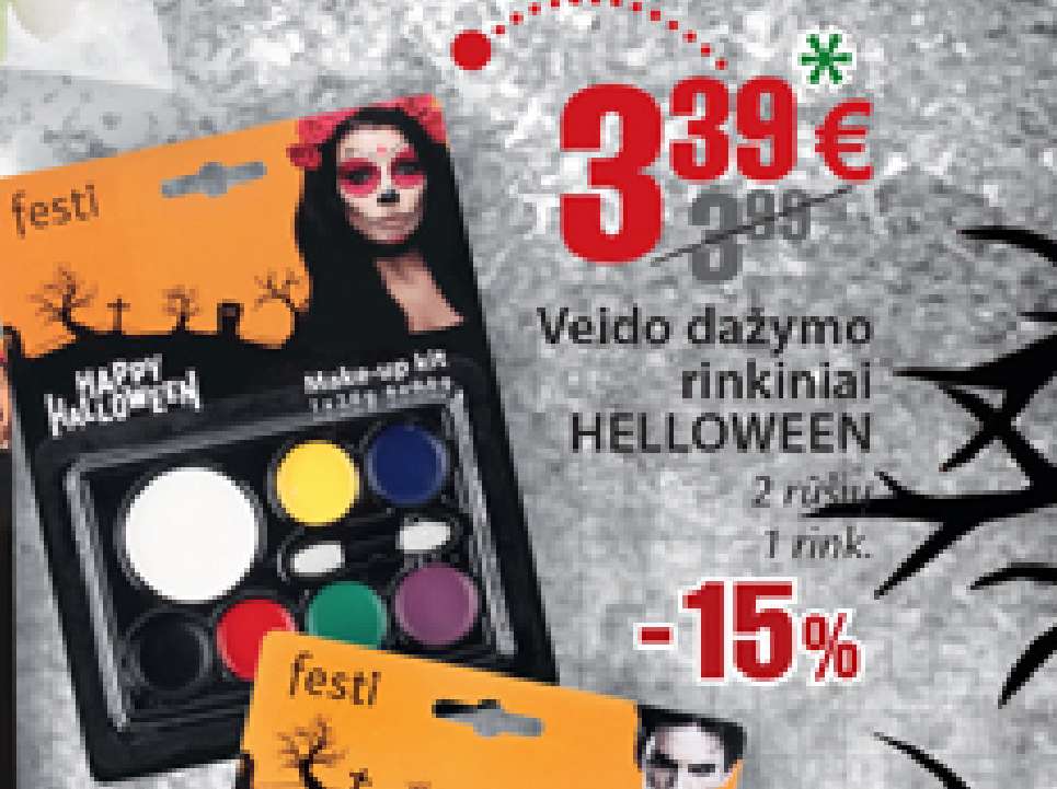 Veido dažymo rinkiniai HELLOWEEN, 1 rink.