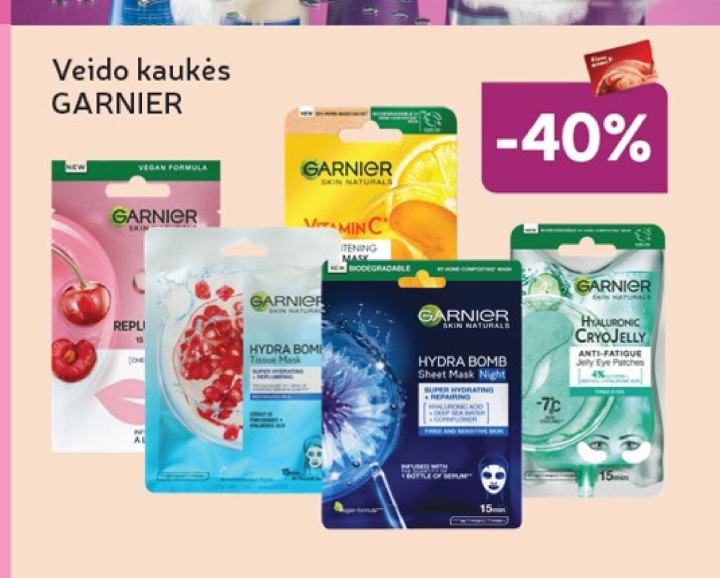 Veido kaukės GARNIER