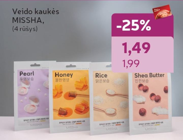Veido kaukės MISSHA