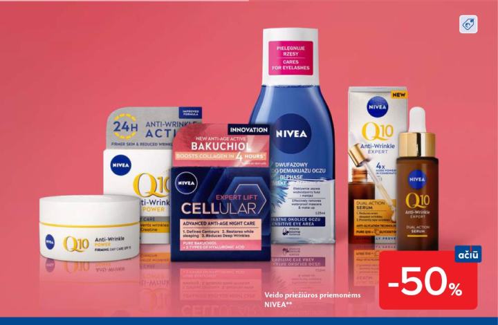 Veido priežiūros priemonėms NIVEA