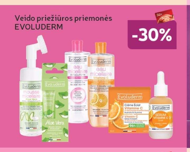 Veido priežiūros priemonės EVOLUDERM