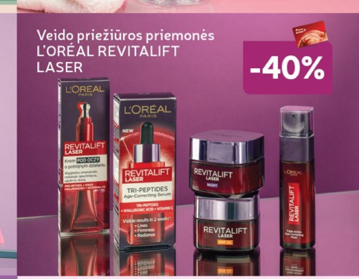 Veido priežiūros priemonės L'ORÉAL REVITALIFT LASER