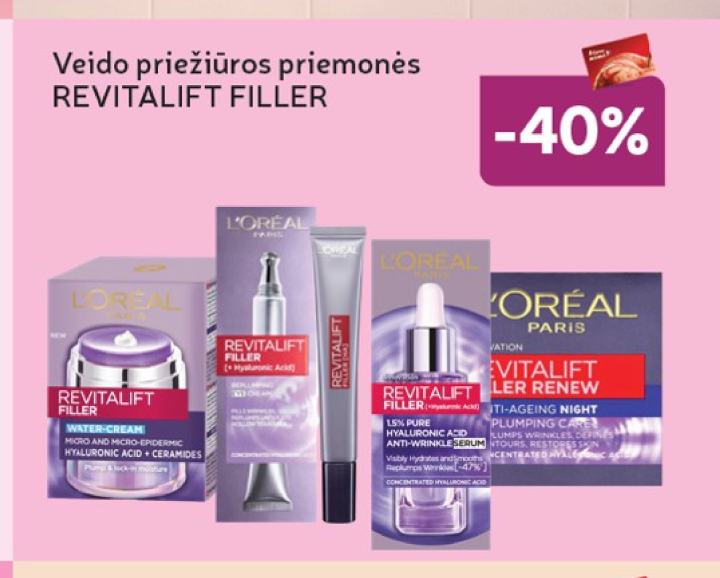 Veido priežiūros priemonės REVITALIFT FILLER