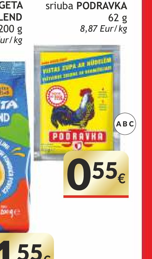 Verdama vištienos sriuba PODRAVKA, 62 g