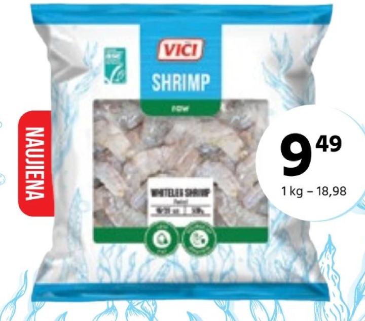 VIČI SHRIMP raw