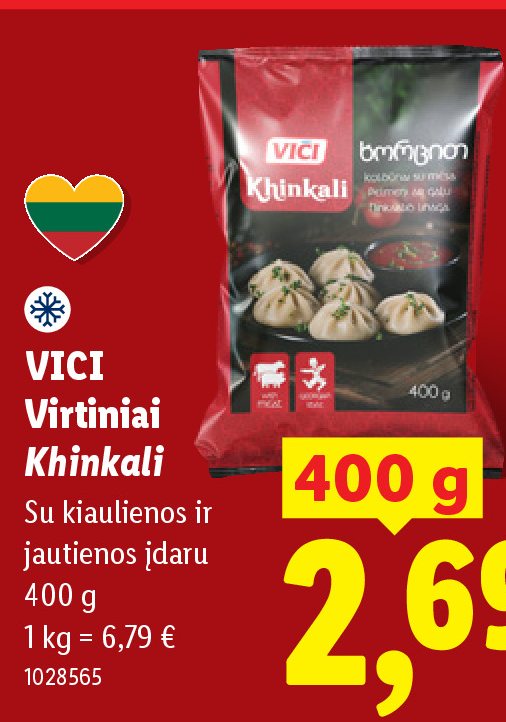VIČI Virtiniai Khinkali, 400 g