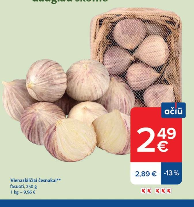 Vienaskilčiai česnakai, 250 g