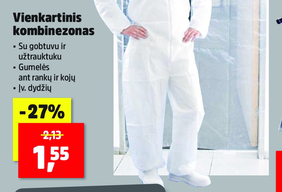 Vienkartinis kombinezonas