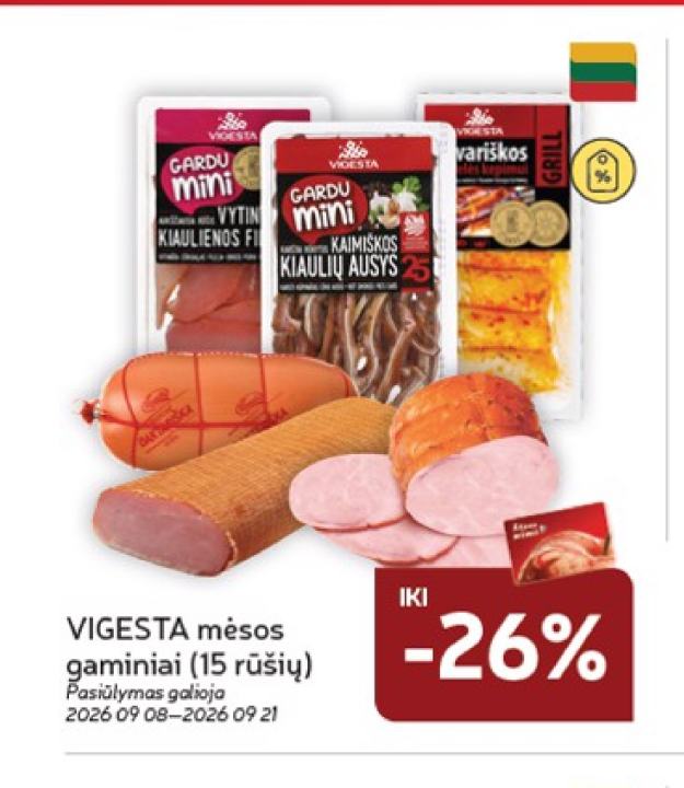 VIGESTA mėsos gaminiai