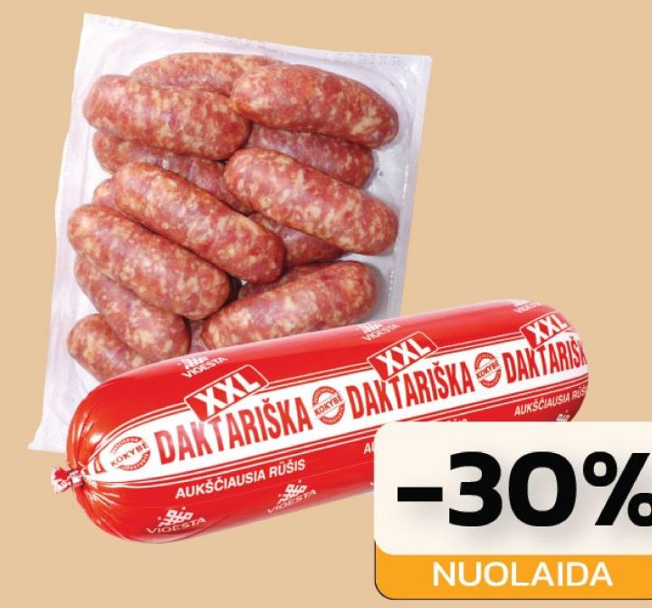 VIGESTOS XXL produktų linijai