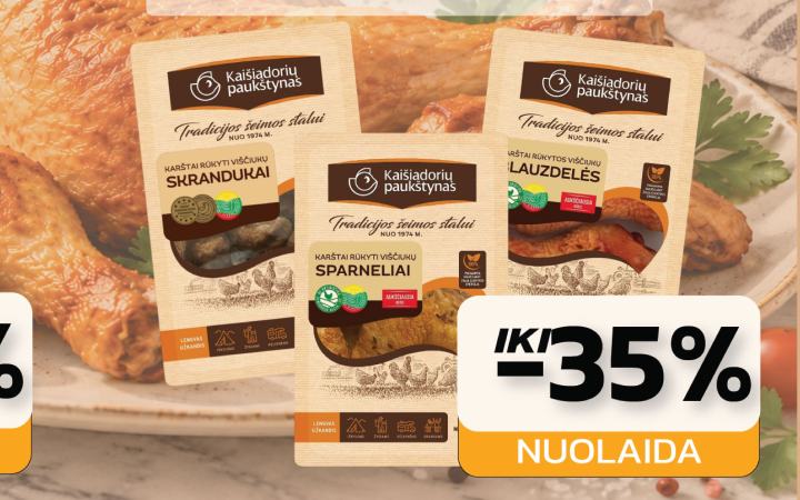 VILNIAUS PAUKŠTYNO karštai rūkytiems gaminiams