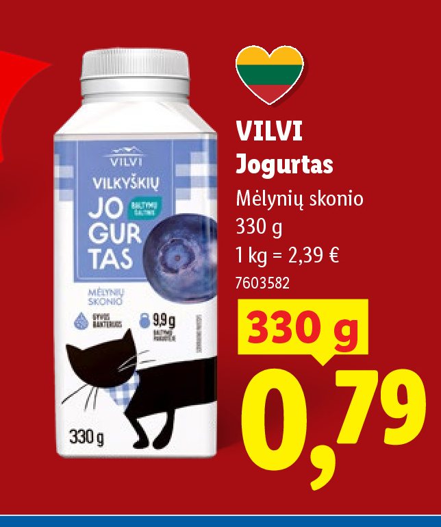 VILVI Jogurtas, 330 g