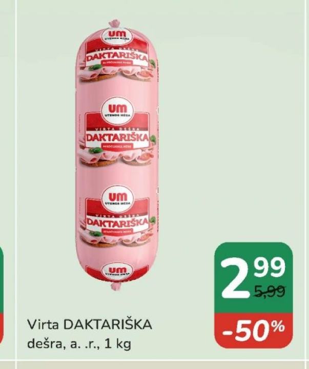 Virta DAKTARIŠKA dešra, 1 kg