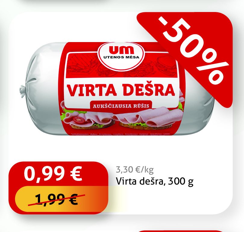 Virta dešra, 300 g